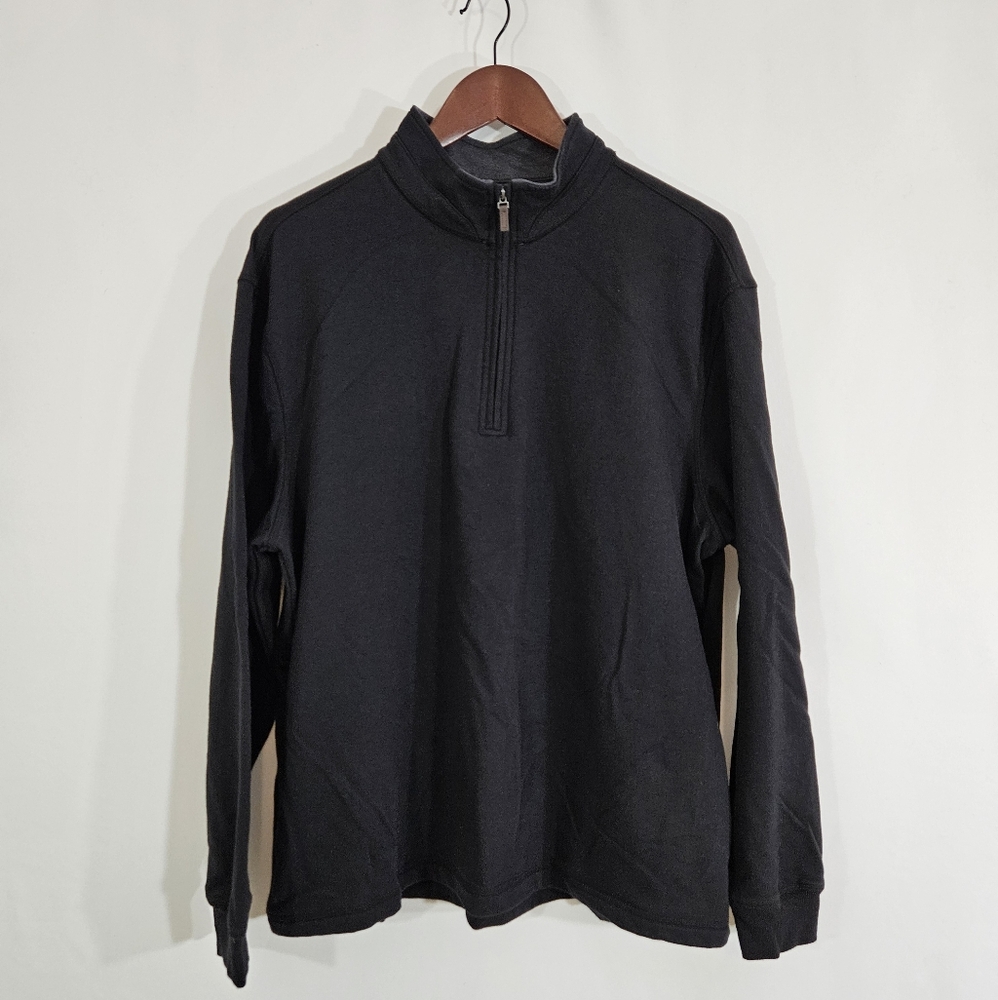 Ben Hogan performance black quarter zip pull over shirt men's size large